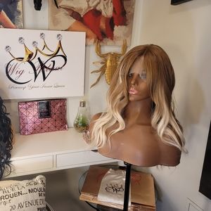 16" honey brown ombre lacefront